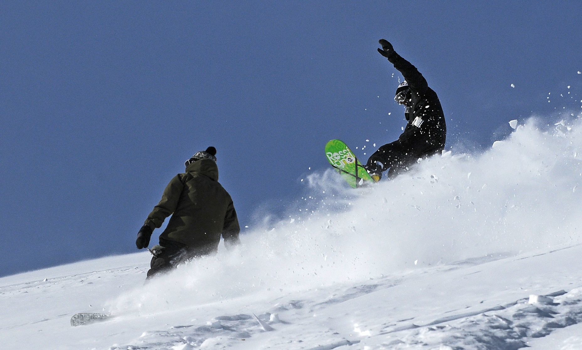 Blue skies and powder